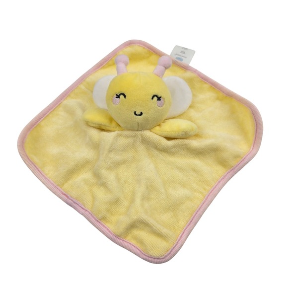 Cloud Island Yellow Lovey Security Blanket Plush Baby Toy Washcloth Butterfly - Picture 1 of 3